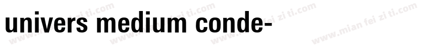 univers medium conde字体转换